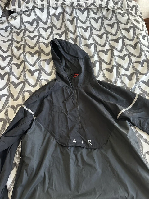 NIKE AIR MAX 97 Anorak Windbreaker XL Mens Black Long Sleeve