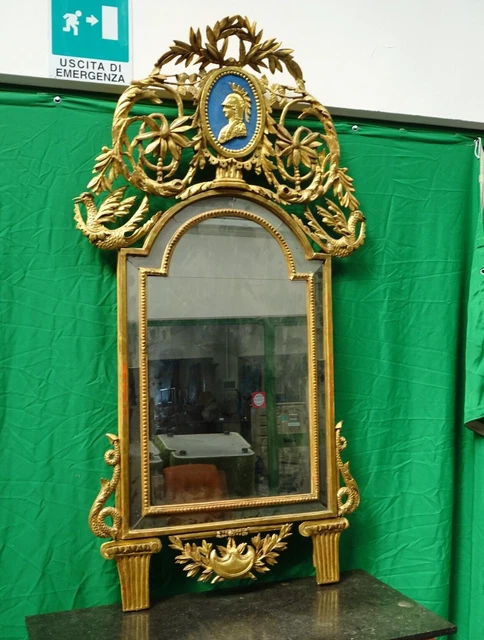 Eccezionale SPECCHIERA DORATA  Luigi XV 1700 italiana