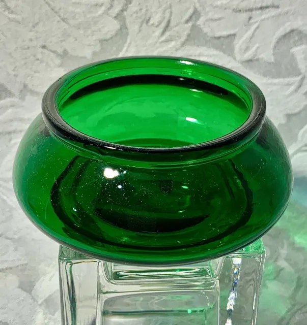 Vintage Emerald Green Small Art Glass Silvestri Vase MCM Decor ~ Video