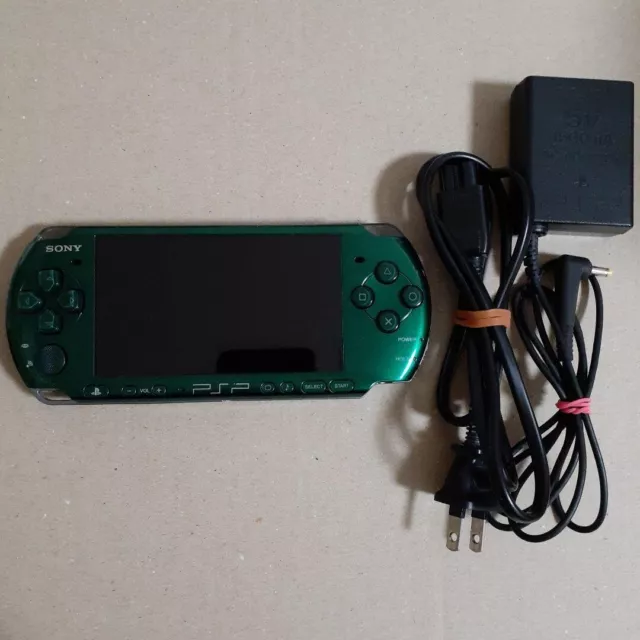 Playstation Portable Spirited Green PSP 3000SG Sony Limited Console F/S used