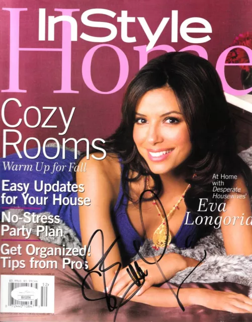 Eva Longoria autographed signed autograph auto 2005 In Style Home magazine (JSA)
