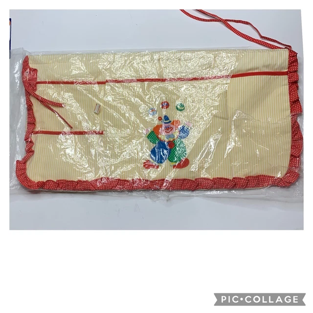 Vintage House of Hatten Baby Nursery Crib Storage Pockets Clown