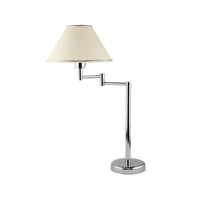 RÉGLABLE TISCHLEUCHTE SELUSSA Moderne Chrome Blanc Table de Chevet
