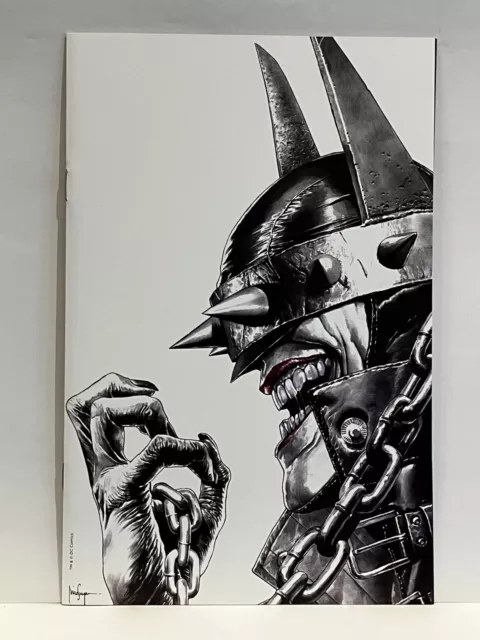 Batman Who Laughs #1 Mico Suayan Unknown B/W Sketch Variant Dc Comics High Grade