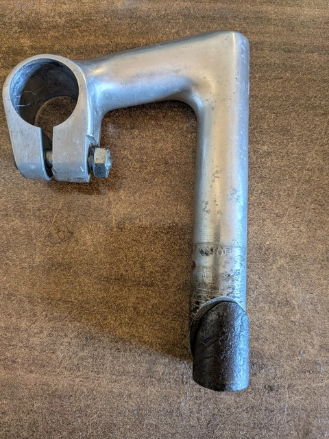 Potence vélo ancien vintage aluminium marque SR 22 mm