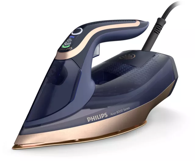 Philips Azure Steam Iron 8000 Series, 85 g/min constant steam, blue (DST8050/26)