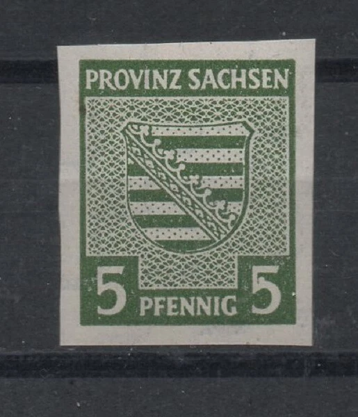 SBZ-Provinz Sachsen 68X   Plf. I  (Provinzwappen) postfrisch