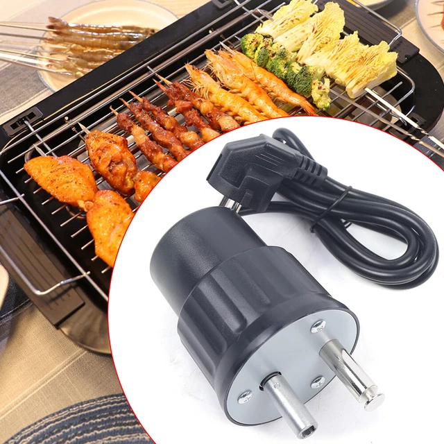 LetCart Motore della Girarrosto del BBQ, Barbecue Rotator Girarrosto Motore Motore Motori Piccolo BBQ Grill Rotator Staffa per Supporto Arrosto Staffa