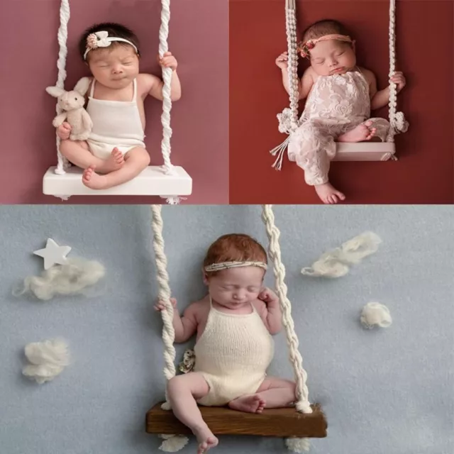 Newborn Photography Prop Newborn Posing Swing Macrame Baby Swing Chair  Baby 3