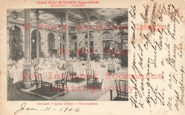 Hungary, Budapest, Grand Hotel Hungaria, Dining Area, 1906 PM