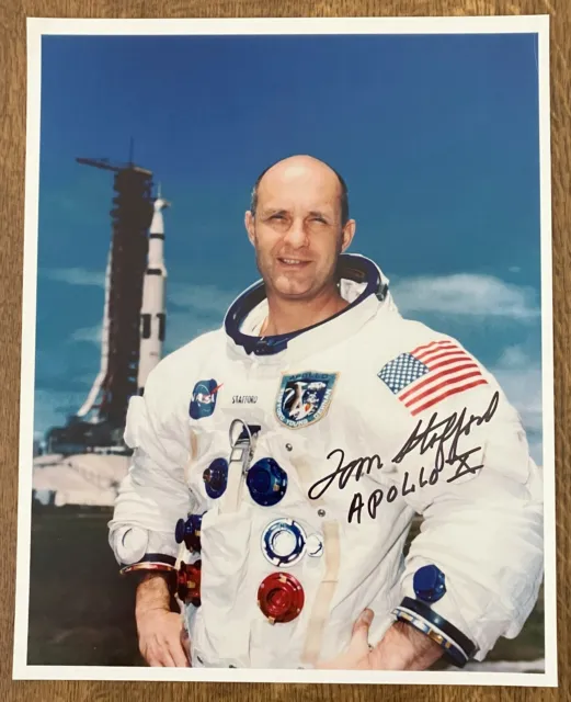 Tom Stafford Apollo 10 Signed 8 x 10 Alternative WSS Photo *Zarelli Space LOA*