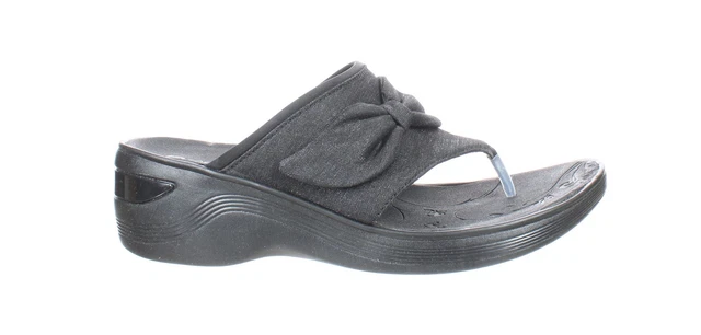 Bzees Womens Dancingqueen Black T-Strap Heels Size 11 (7121295)