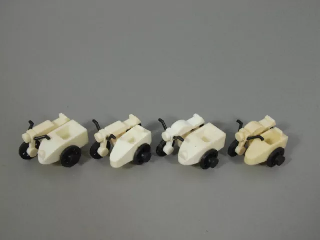 Automobili: Moto Con Sidecar Unione Europea 1980 - Set Completo Bianco