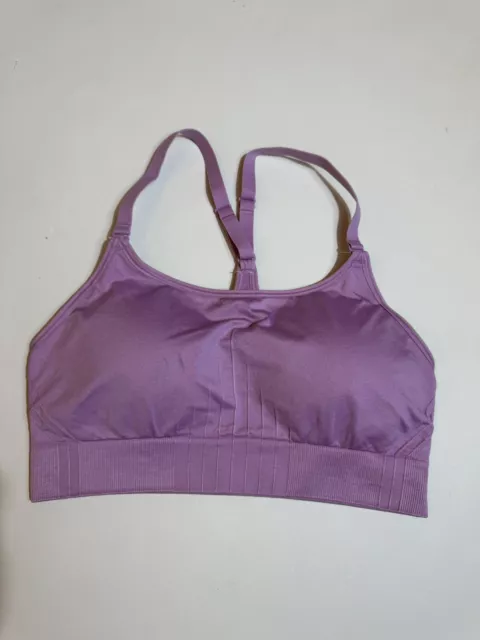 C9 Champion Women's Medium Support Seamless Cami Bra Size Large Elegant Mauve 2