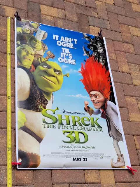 Shrek: The Final Chapter 3D Advance Original DS One Sheet Movie Poster 27×40