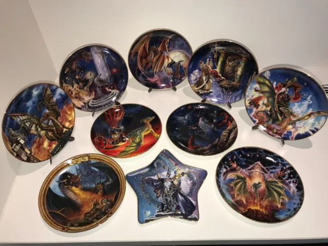 1990’s Wizard and Dragon Collector Plates by Franklin Mint