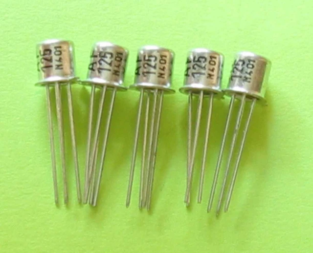 5 OF AF125 germanium transistors PNP PHILIPS replacement for AF115 £3.