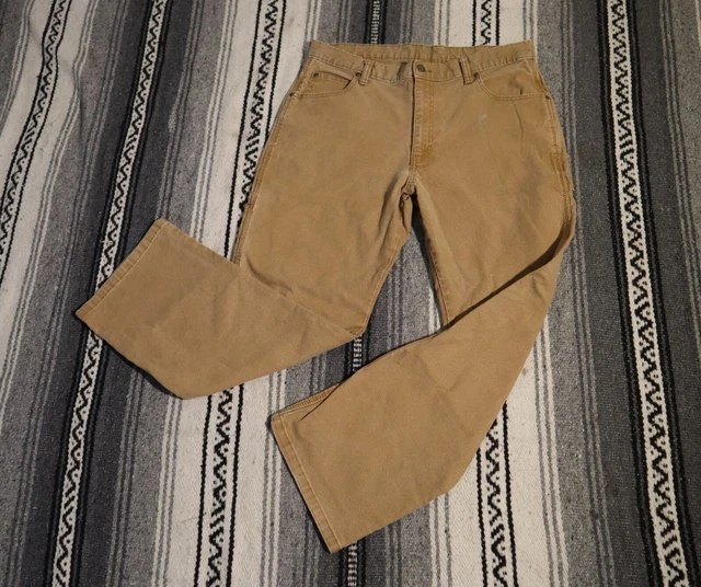Y2K DICKIES TAN Carpenter Pants Men's True Size 34x29 Lightweight