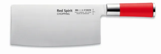F. DICK Chinesisches Kochmesser Red Spirit Küchenmesser 18 cm X55CrMo14 56° HRC