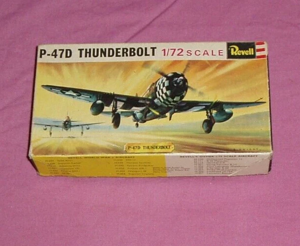 REVELL P 47D THUNDERBOLT Ww2 Fighter Famous Planes Series Boxed Unmade 