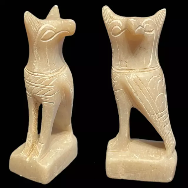 Ancient Egyptian Alabaster Stone Bird Statue Depicting The Goddess Horus (3)