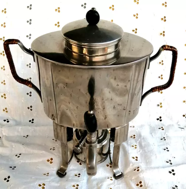 ancien samovar en métal argenté marque wwf 0,5litres