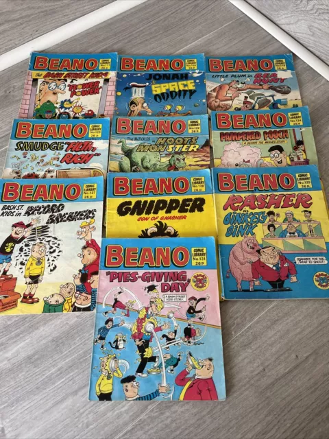 10 x The BEANO Comic Library Comics Bundle Job Lot