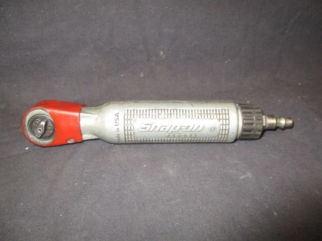 Snap-On Tools FAR25A, Compact Air Ratchet 1/4" Drive, 5 - 25 ft lbs, UNTESTED !! 2