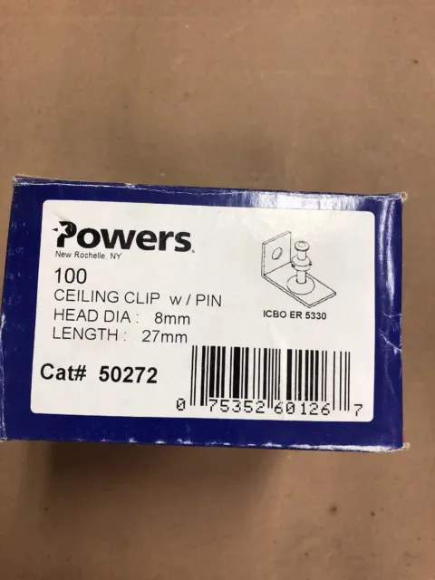 Powers Fasteners 50272 clip de plafond ancre