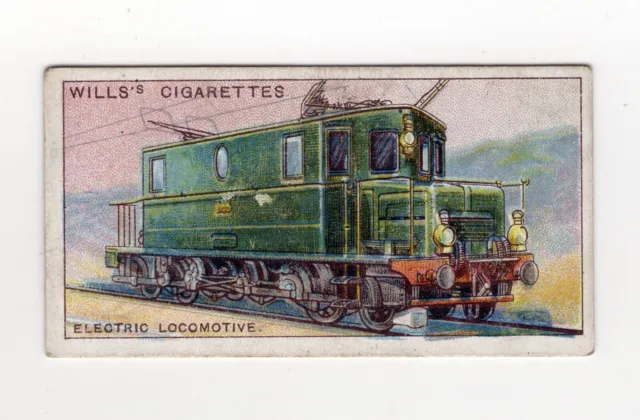 Famous Inventions card #44 Electric Locomotive of the Simplon Tunnel Switzerland