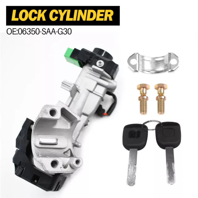 For 2006-2011 Honda Civic Ignition Switch Lock Cylinder w/ 2 keys 06350-SAA-G30