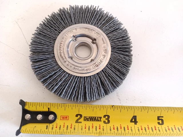 osborn 4" master korfil-e wheel brush 12000 RPM 80KE x 5/8 x 5/8 AH