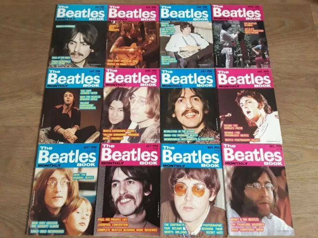 The Beatles Monthly Books 1988 12 Magazines Complete Full Year Job Lot