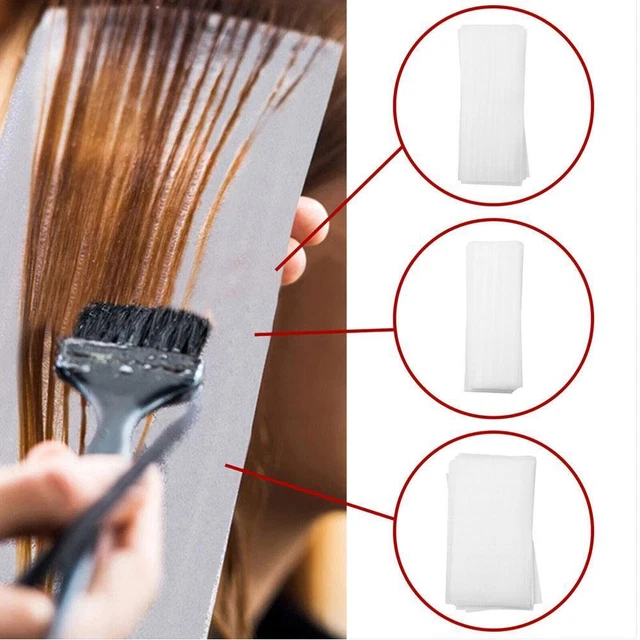 1 herramienta de papel de espuma reutilizable para teñir el cabello tira profesional para colorear el cabello O6U6