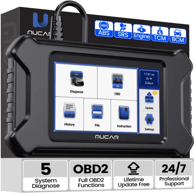 MUCAR CS5 Auto Auslesegerät KFZ OBD2 Diagnosegerät ABS SRS BCM ECM TCM Scanner