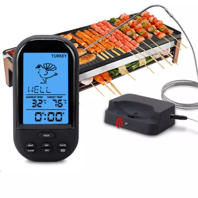 Fleischthermometer Grill Funk Digital Grillthermometer Smoker Thermometer BBQ