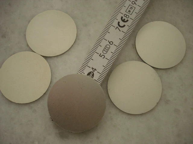 5x Disco de aluminio Residuos de troquelado con lámina adhesiva para manitas