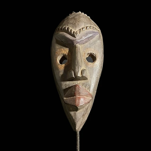 African Mask Hand Carved Wooden Wall Décor Tribe Art Masks Dan Mask -7588
