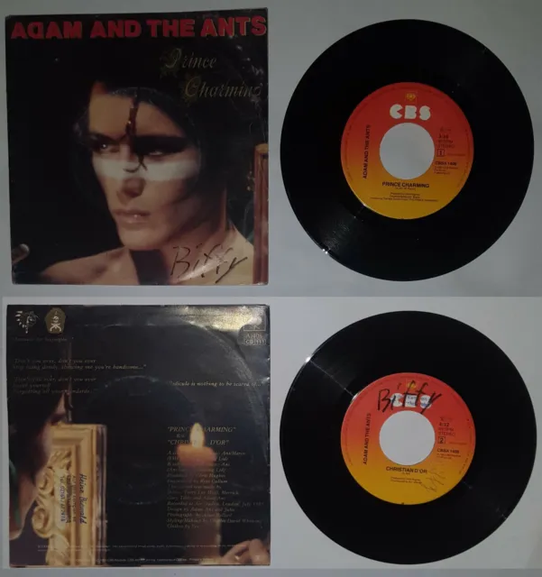 Adam And The Ants ‎– Prince Charming / Christian D'Or 7", Single, 45 RPM, Vinyl