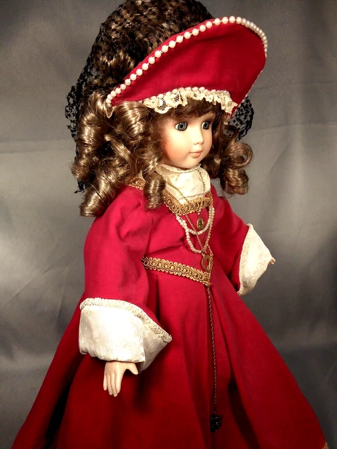 Porcelain Doll    18 "-46 cm  Alberon  Collection