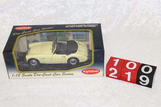 Modèle Réduit Kyosho 1:18 - Austin Healey 3000 (Bleu Healey) - Standmodell Neuve