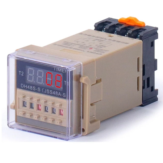 DISPLAY TIME RELAY DH48S-S Panel/din Rail Programmable Timer ...