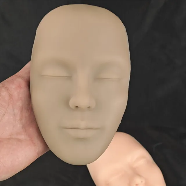 Simulazione 5D silicone intero viso esercizio pelle ciglia estensione esercizio testa