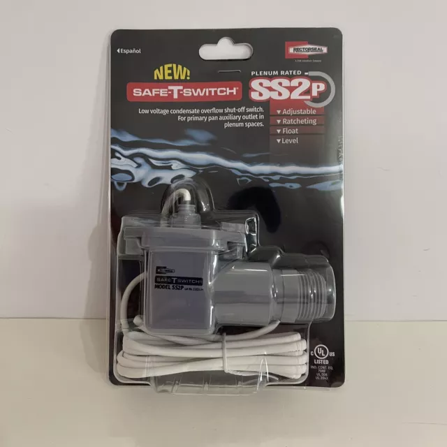 Safe-T-Switch SS2P overflow shut off switch plenum new e34