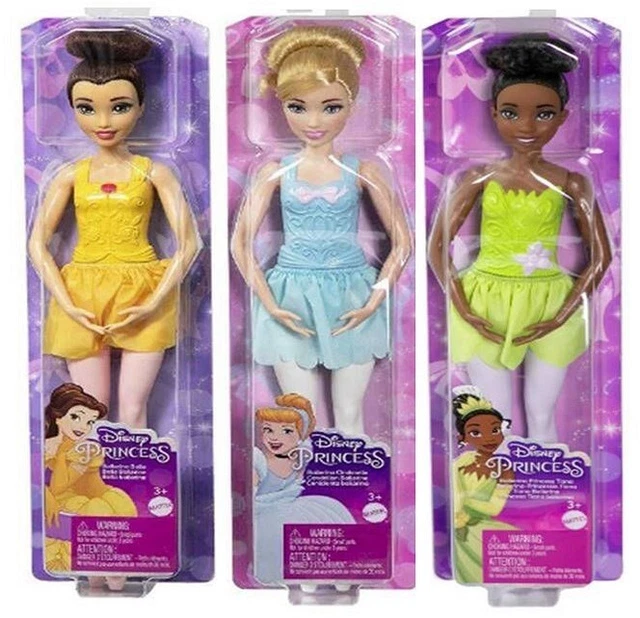 MATTEL DISNEY PRINCESS Puppe Als Ballerina Belle Cinderella Tiana NEU Mattel disney princess puppe als ballerina belle cinderella tiana neu