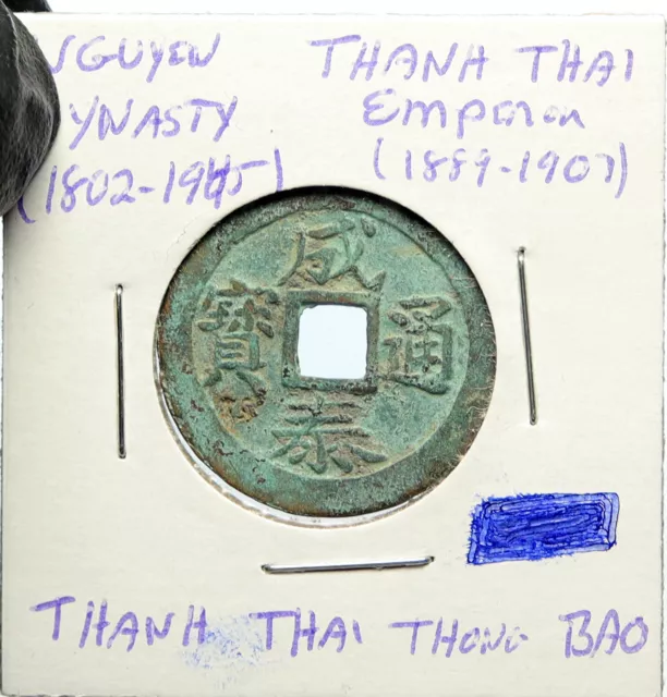 1889-1907 VIETNAM Nguyen Dynasty EMPEROR Thanh Thai Thong Bao Cash Coin i100105