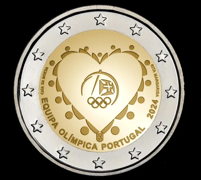 2 EURO PORTUGAL 2024 "Jeux Olympiques" EUR 4,00 PicClick FR