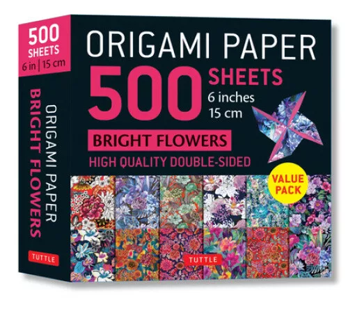 Origami Paper 500 Sheets Bright Floral Patterns 6 (15 CM): Double-Sided