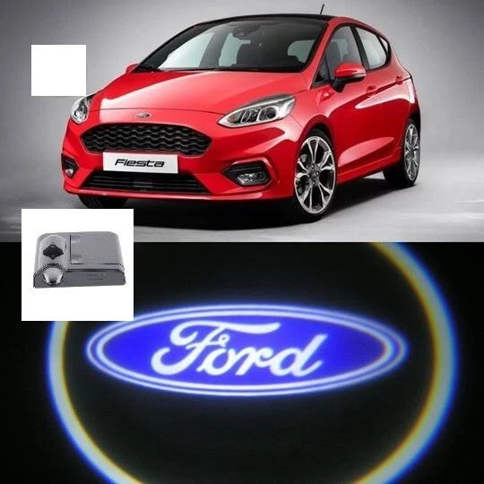 Led Sottoporta Sotto Porta Per Tutte Le Auto Con Logo Ford No Fili A Batteria