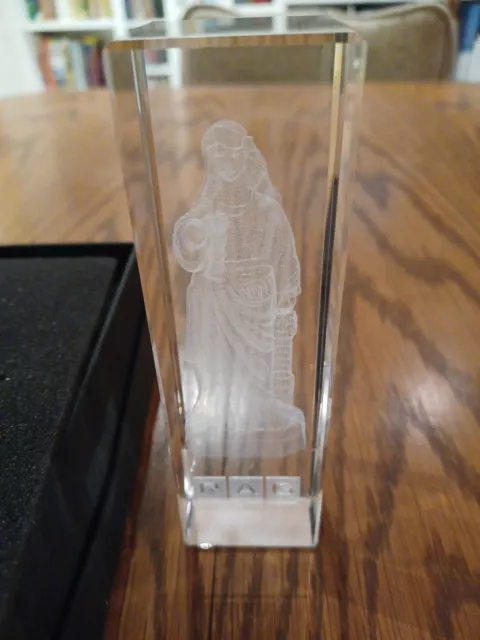 RAG Heilige Barbara Glasstatue Glas Hologramm